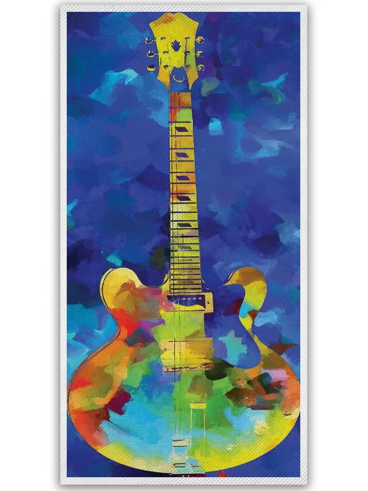 

Watercolor Guitar Poster HD Print Oil Painting on Canvas Picture Art for Home Wall Living Room Decor Unframed