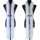 Белая фотошаль 25 г, аксессуары для свадебной косплея, одежда, 2 метра1 шт., пушистый декоративный шарф с перьями, различные цвета