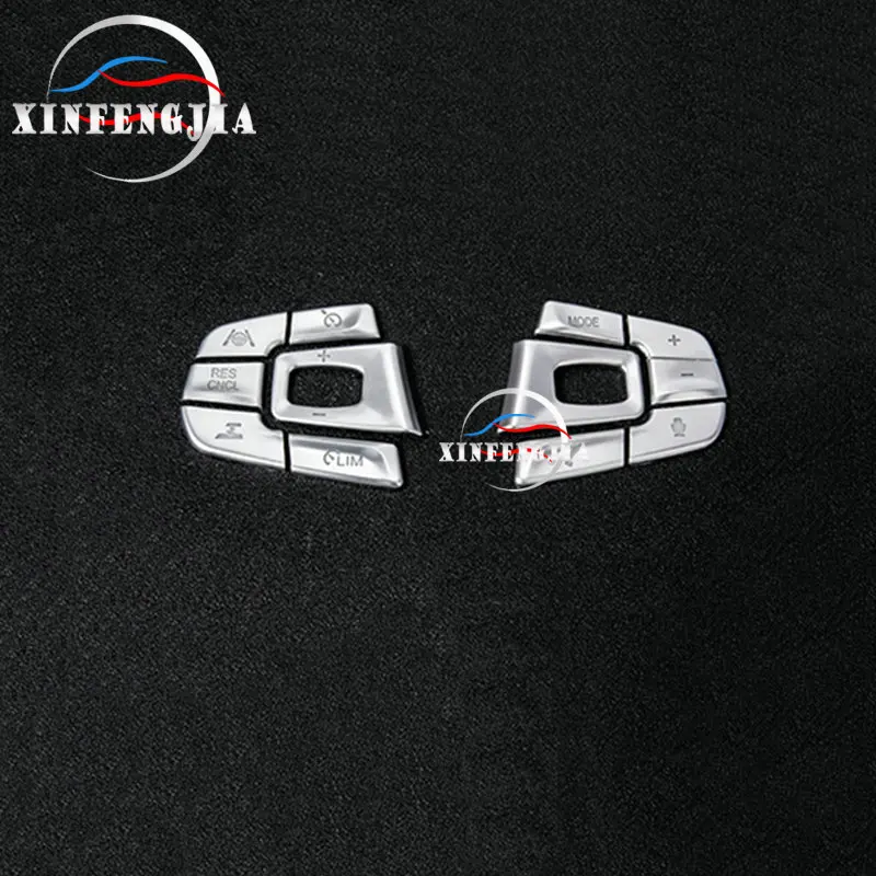 

For BMW 5 Series G30 17-2019 12pcs Chrome Steering Wheel Buttons Cover Trim