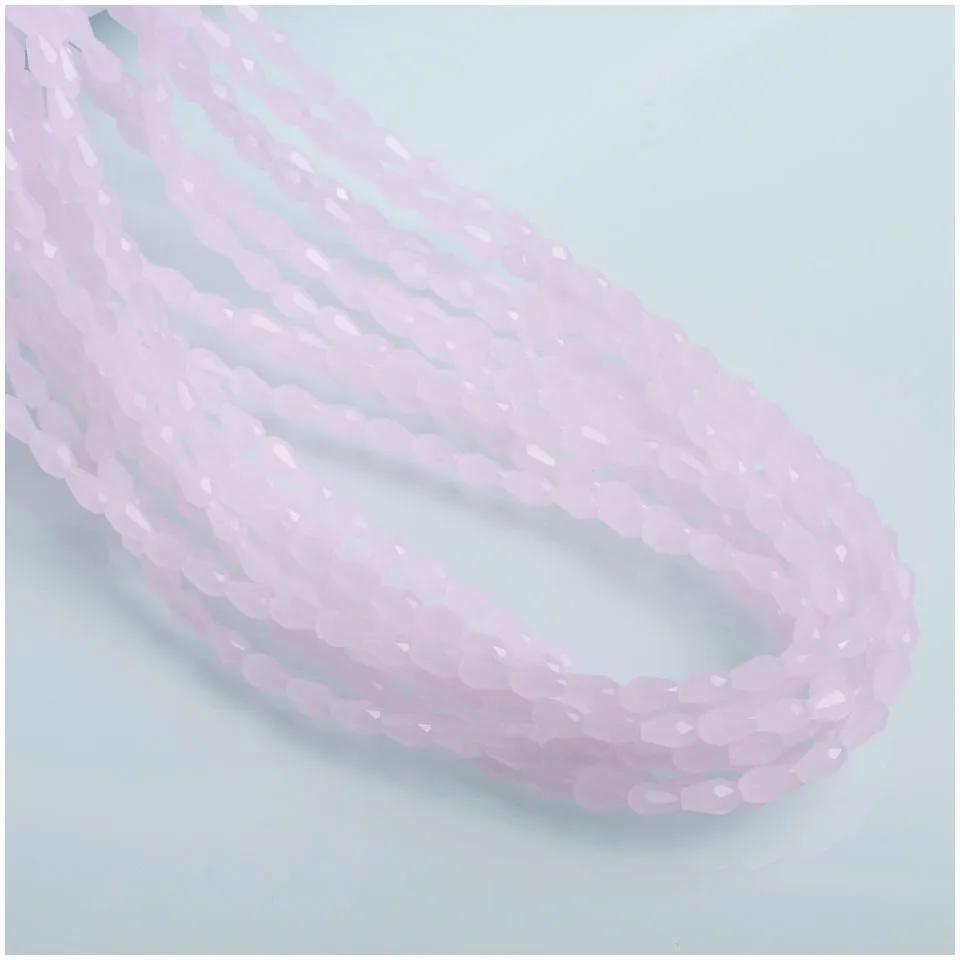 Китайские бусины завод 3x5 мм каплевидные DIY ювелирные изделия стеклянные для