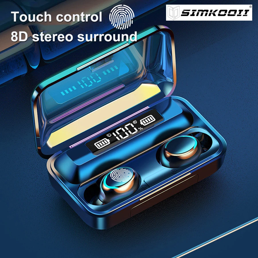 Беспроводные наушники SIMKOOII F9 5C Bluetooth 5 0 в ухо настоящие Стерео гарнитуры со
