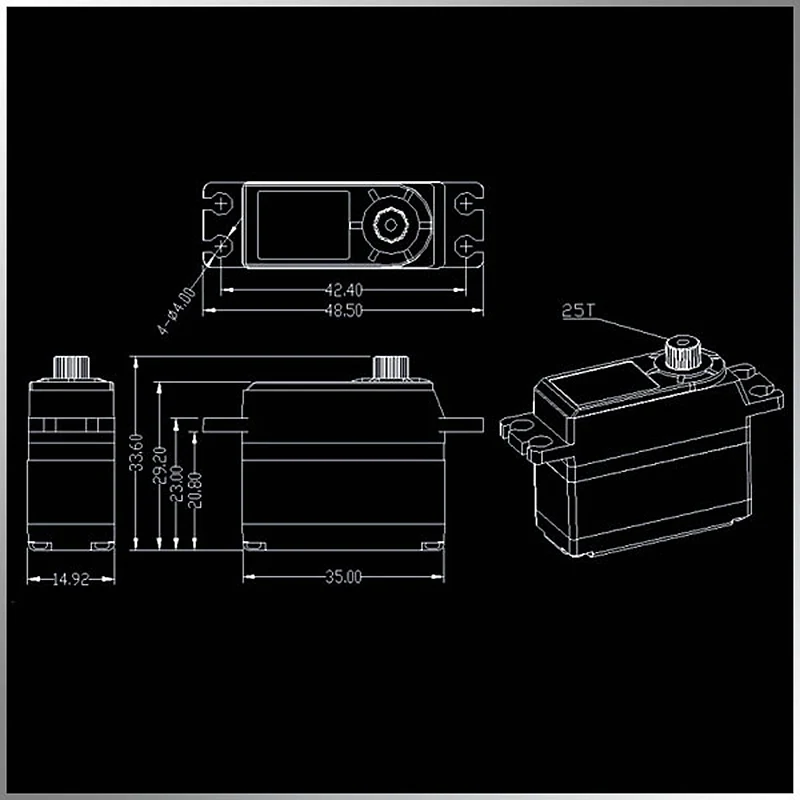 KINGMAX CLS2875H 28 г 10 кг. См программируемые цифровые металлические шестерни mini servo