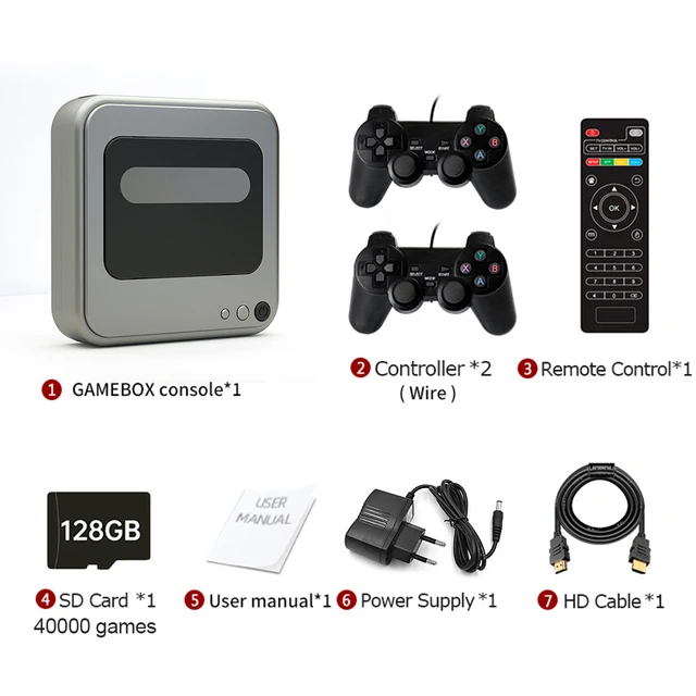 Игровые консоли Gamebox G7 в ретро-стиле 4K HD ТВ игровой плеер Беспроводные Проводные