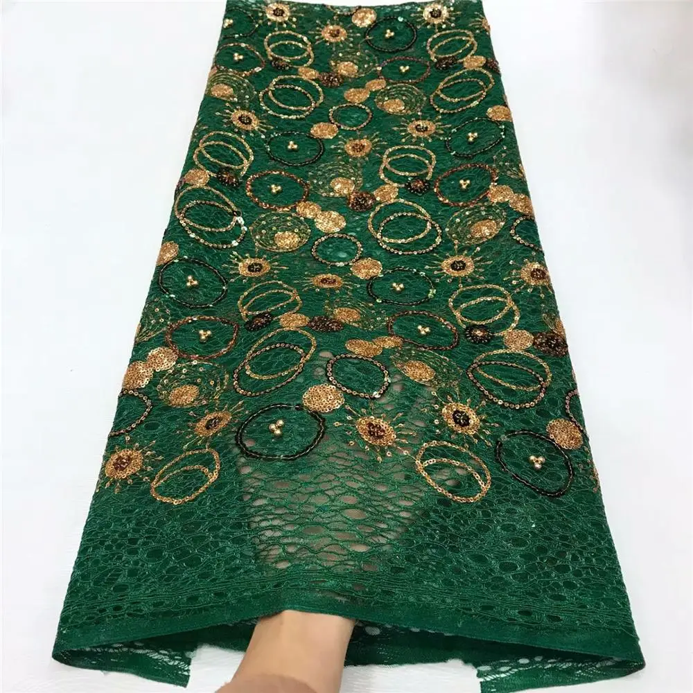 Новинка 2020 африканские бусины кружевная ткань Высококачественная французская