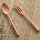 Деревянные палочки для еды набор ложка и вилка Посуда Путешествия Посуда для пикника на домашнего офиса