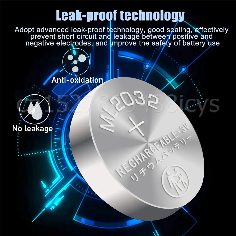 Литиевая аккумуляторная батарея ML2032 3 в 2-10 шт. заменяет CR2032 CR 2032 DL2032 ECR2032 для