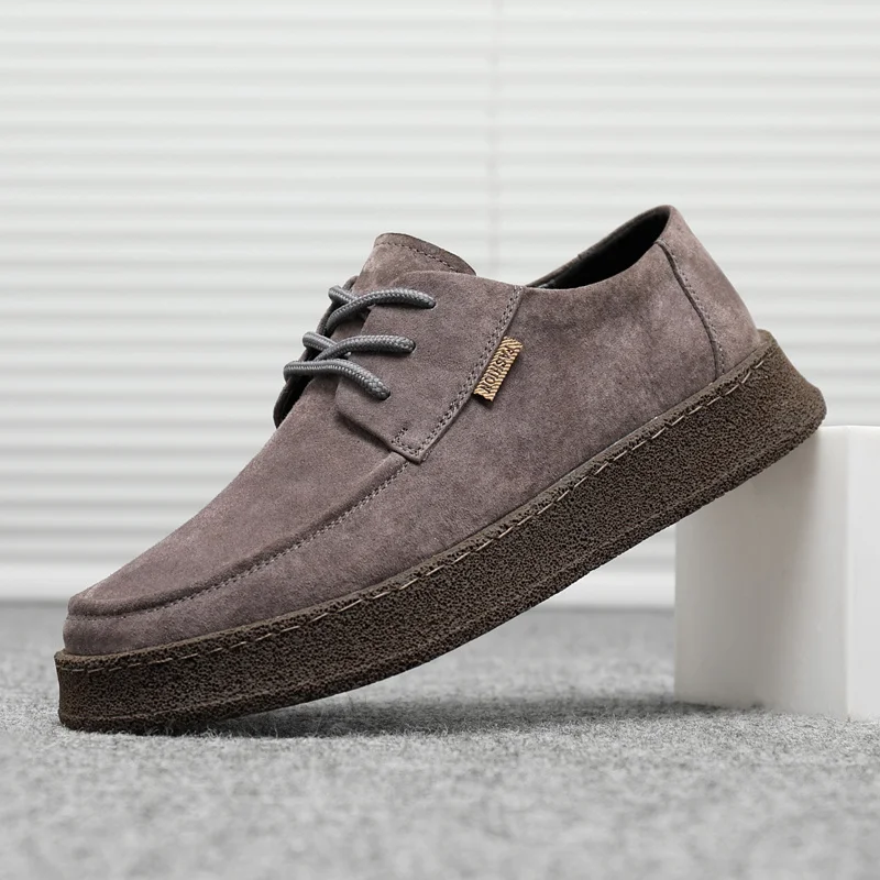 

Мужские легкие кожаные кроссовки, Повседневная Удобная обувь на плоской подошве, брендовая деловая обувь, Нескользящие