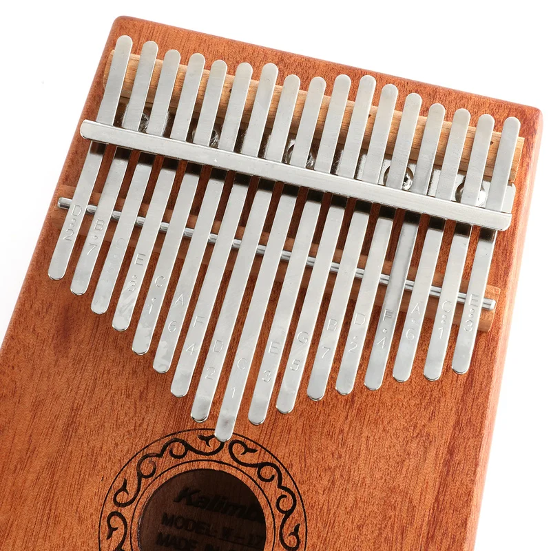 17 клавиш Kalimba большой палец пианино дерево красное корпус Carimba музыкальный
