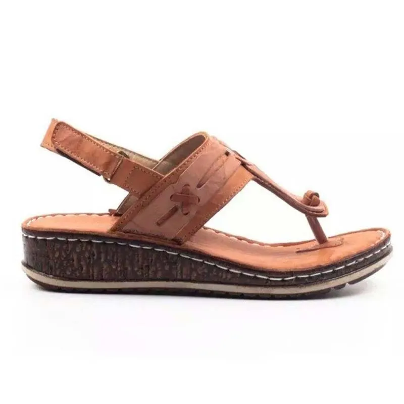 

Woman Sandals Summer Wedge Woman Sandals Casual Sewing Women's Shoes Female Sandals Ladies Platform Retro Sandalias Plus Size