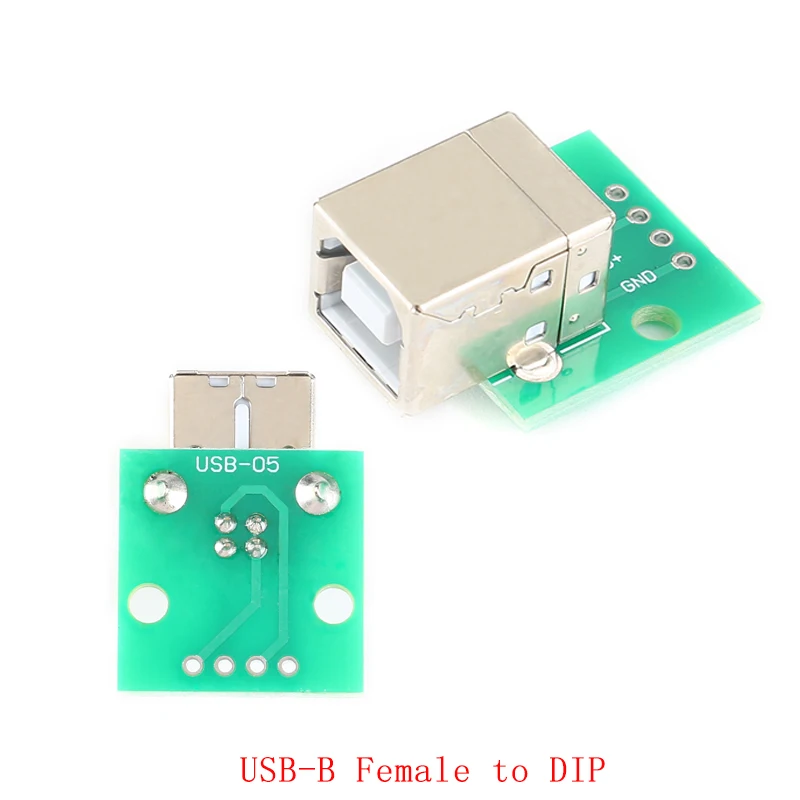 5 шт. Micro Mini USB A Male 2 0 3 Female B разъем интерфейса до 54 мм DIP PCB конвертер адаптер