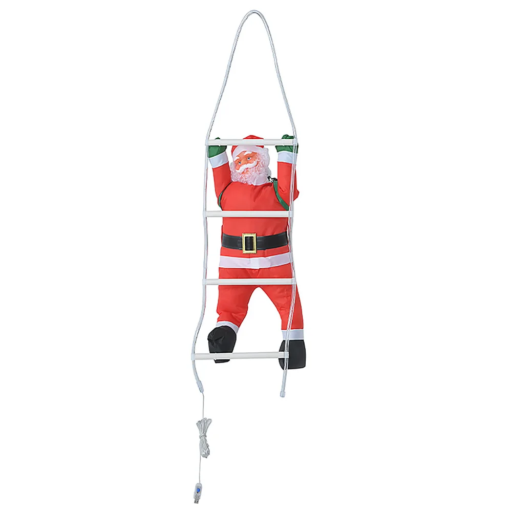 

Christmas Ladder Climbing Window Pendant LED Lights Old Man Interior And Exterior Decoration Party 60cm Hanging Ornament