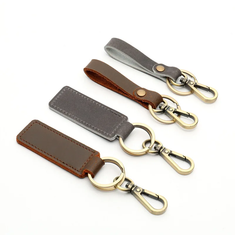 Кожаные старинные брелоки унисекс для дам женщин корова натуральная кожа