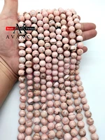 natural stone beads argentine rhodochrosite round rose gemstone dialogite for jewelry making 6789mm pick size diy bracelet