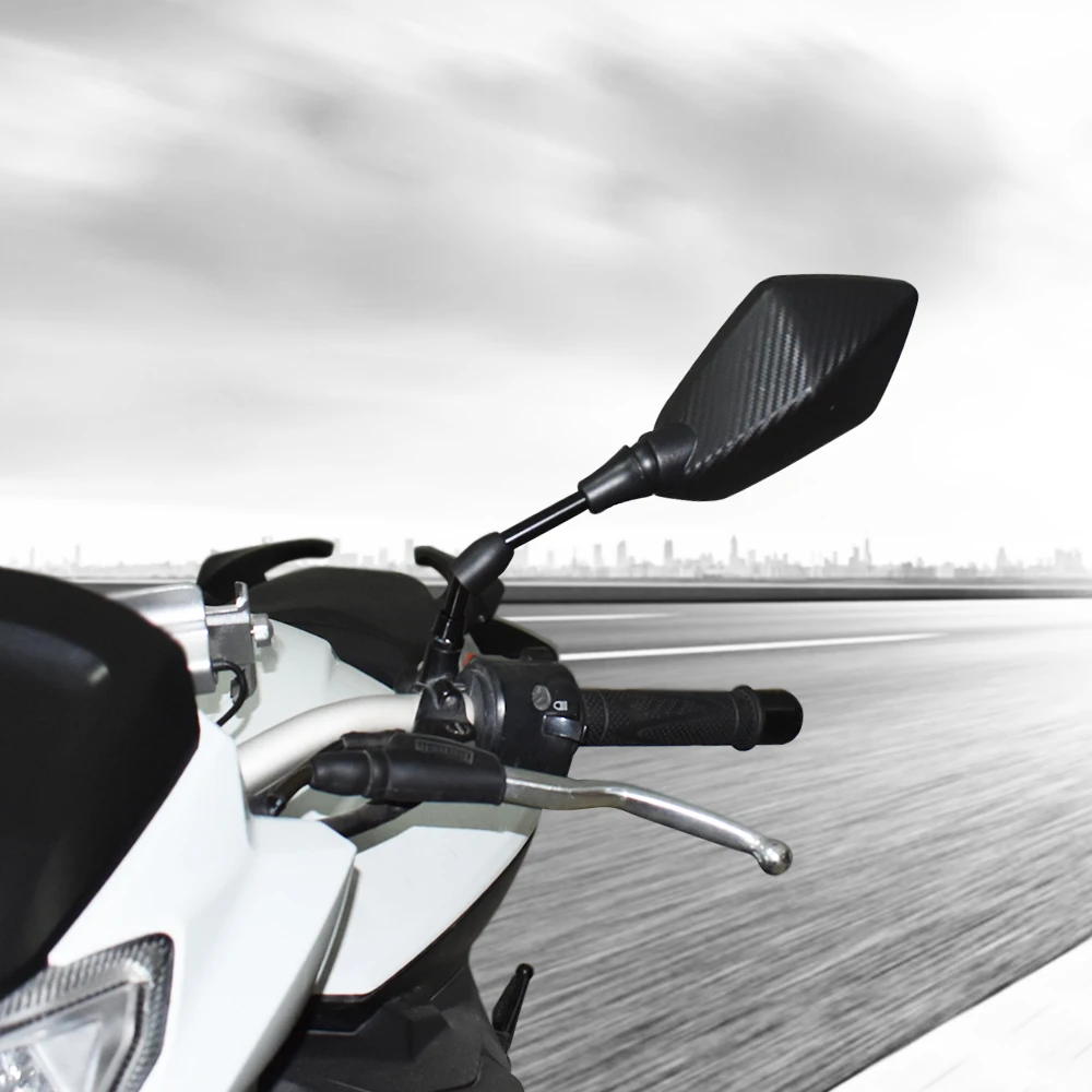 Motorcycle Mirror Side Convex 8mm 10mm Carbon Fiber Universial for Honda XADV 750 X-11 CBR250R VFR 1200 ST 1300 NC750S | Автомобили и