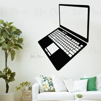 computer office wall decal working space decoration laptop design vinyl wall sticker removable carving murals stickers ac387