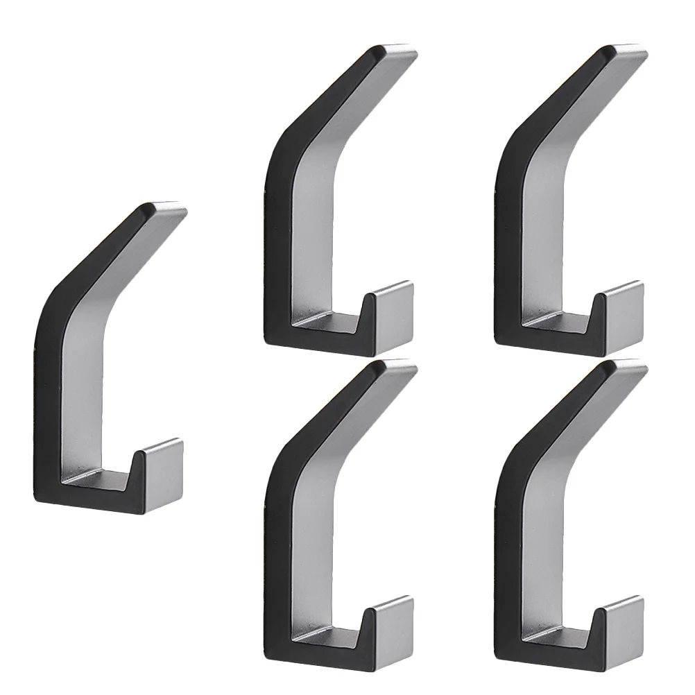 

5pcs Household Storage Hook Bathroom Towel Hook Wall-mounted Hat Hook Hanging Hooks