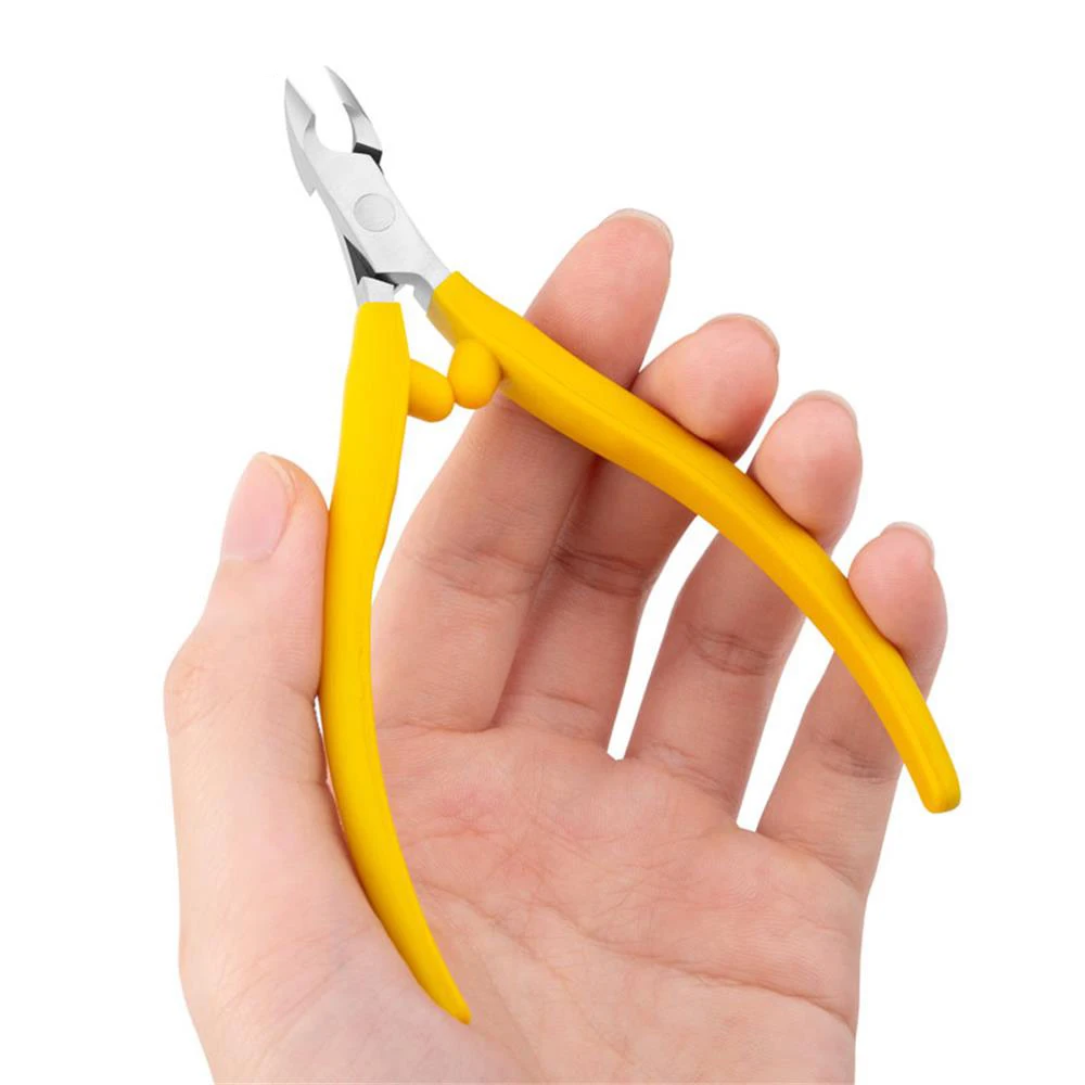 1 шт. Профессиональный каблук из нержавеющей стали кусачки для кутикулы ножницы