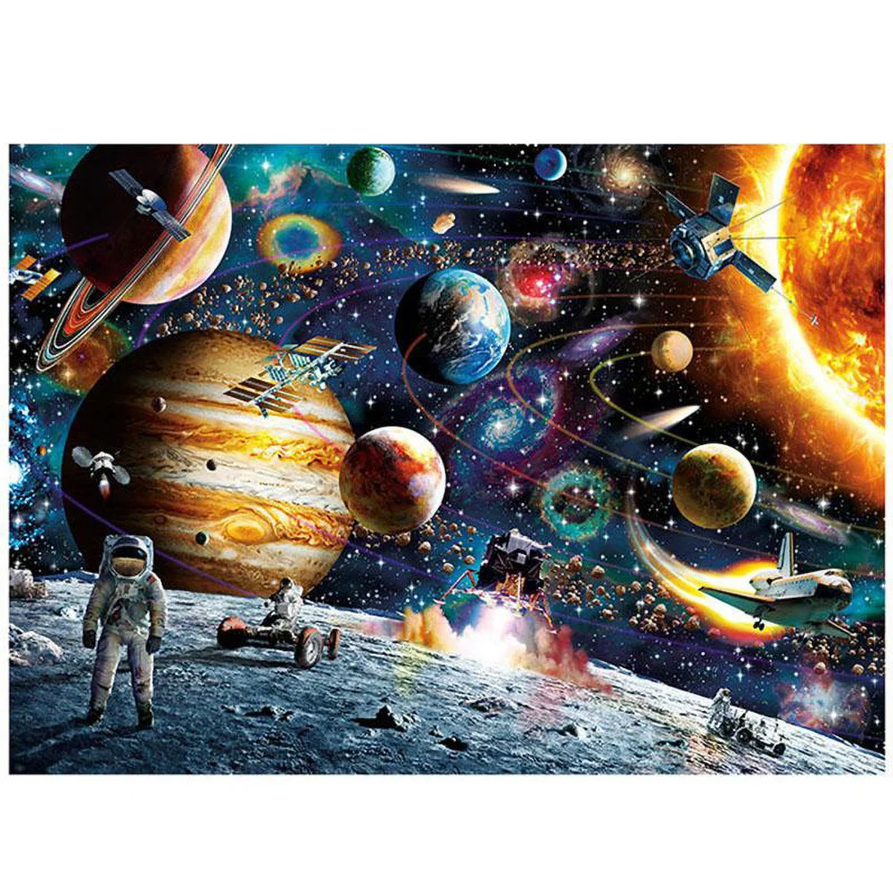 

1000 Pieces Space Planets Paper Jigsaw Puzzles Educational Toy for Adult Kids