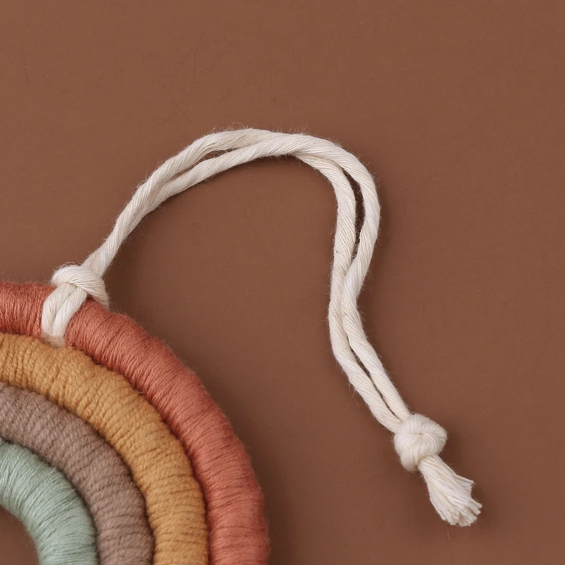 WSND Радужный настенный орнамент ручной работы плетеный макраме украшение для