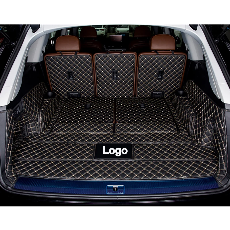 

Кожаные коврики для багажника автомобиля на заказ для Audi Q7 2006-2015 2016-2017 2018-2021 5 мест 7 ест 6 мест автомобильные аксессуары