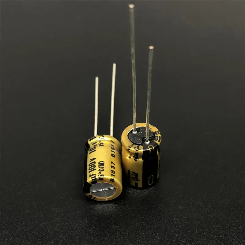 5 шт./50 шт. 10уф 100В NICHICON FG (тонкое золото) 8х11 мм 100V10uF аудио конденсатор высшего