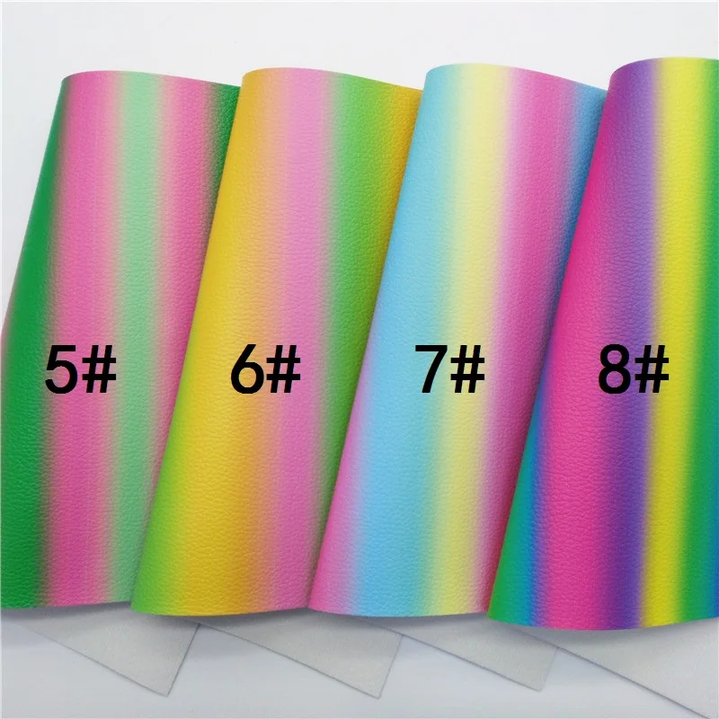 Радужная синтетическая кожа текстурированная личи искусственная тканевые листы