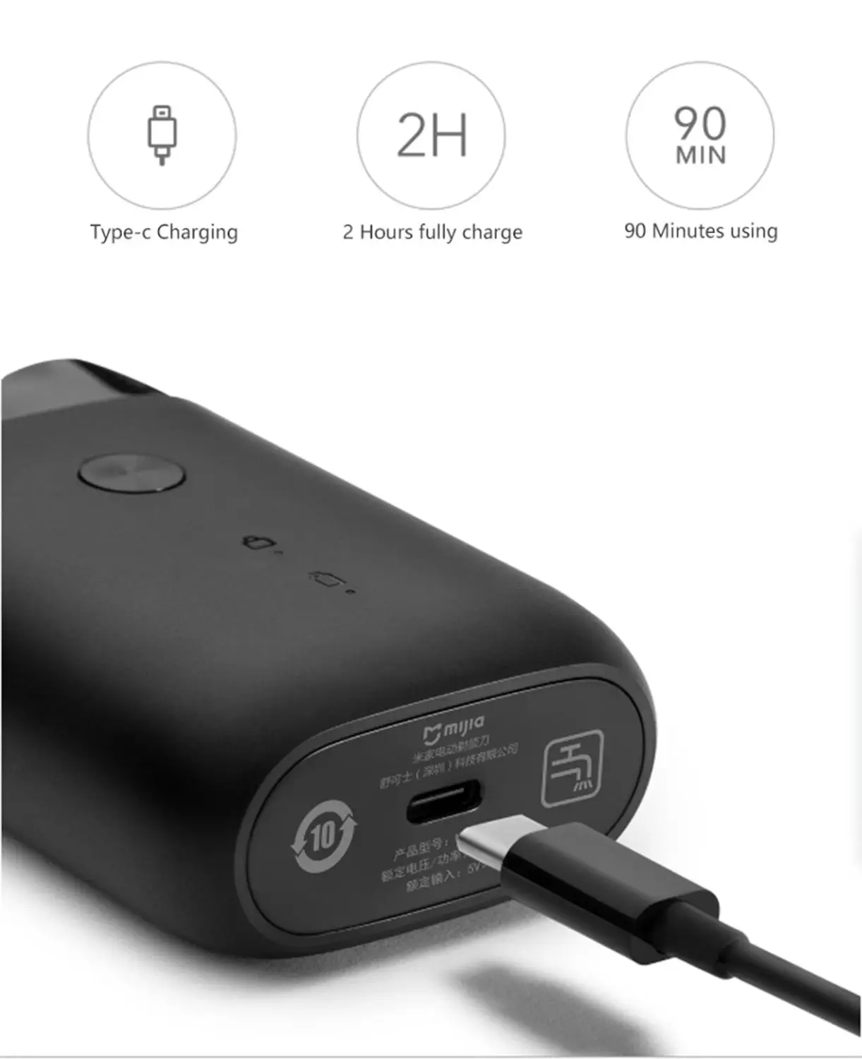 Оригинальная электробритва Xiaomi вращающаяся двойная головка для мытья всего тела