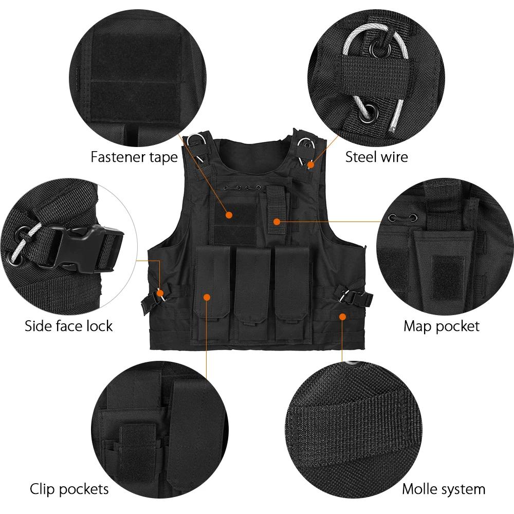 Наружный мужской жилет Molle модульный охотничий переноска Регулируемый
