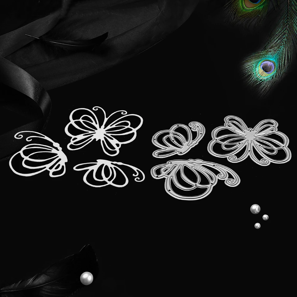 3 шт. металлические штампы в виде бабочек для скрапбукинга|Вырубные штампы| |