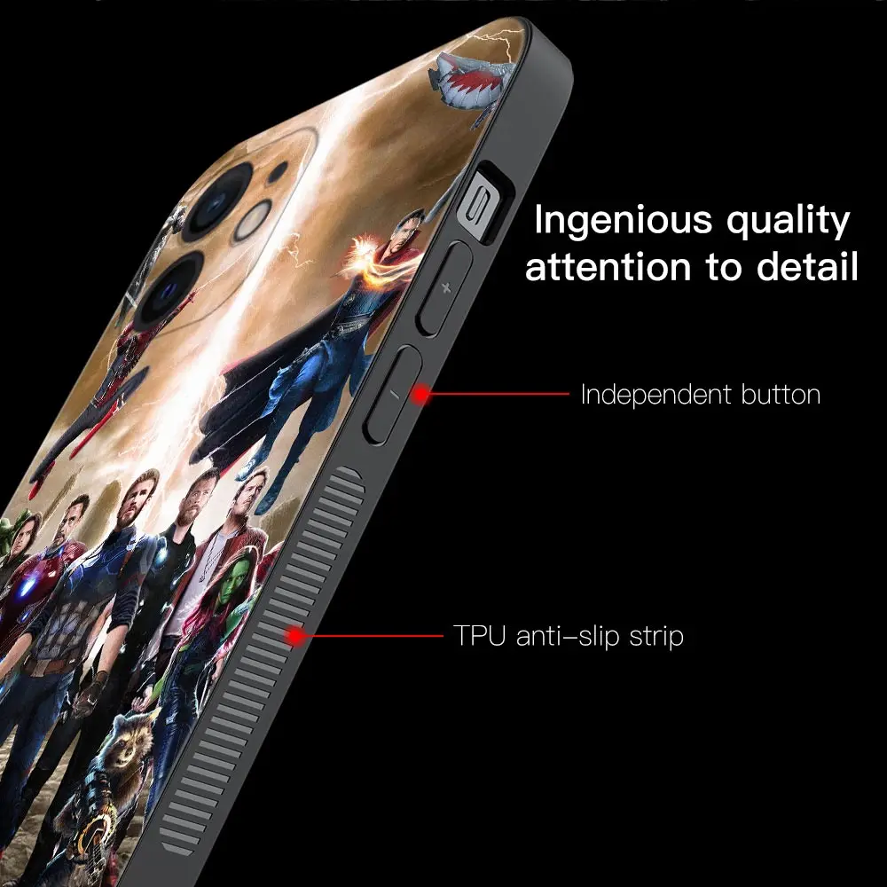 Case For Apple iPhone 14 13 12 11 Pro Max 13 12 Mini XS Max XR X 7 8 Plus 6 6S Cover Avengers Infinity War Marvel Movie