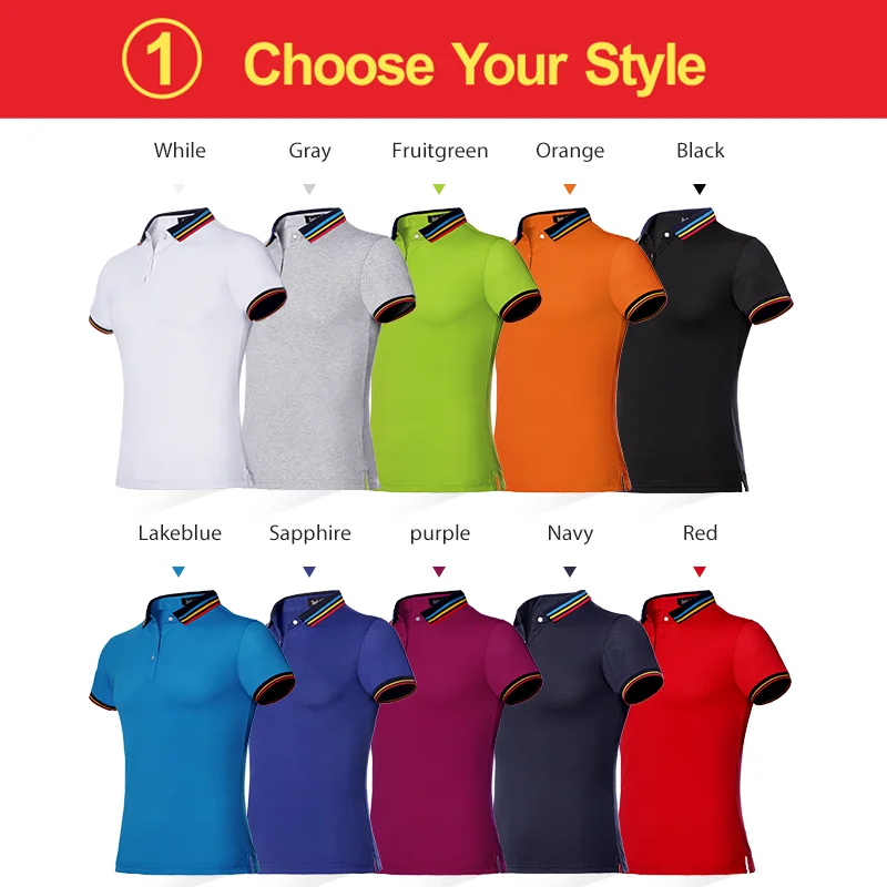 Рубашка поло YOTEE с логотипом/изображением на заказ для мужчин и женщин хлопковая