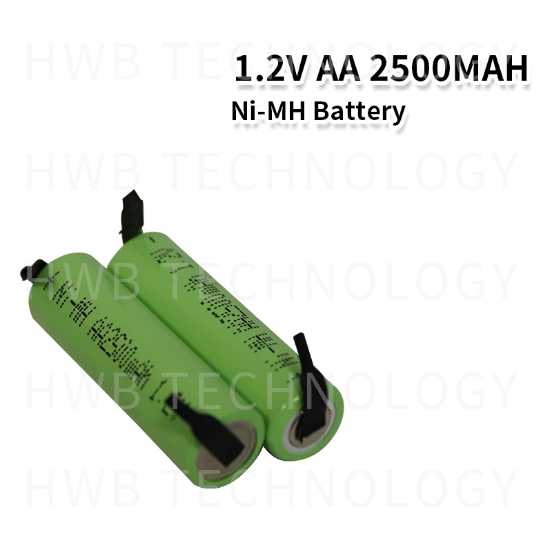 2 шт./лот Оригинальный Новый Ni MH 1 V AA 2500mAH аккумуляторные батареи ремень сварочная