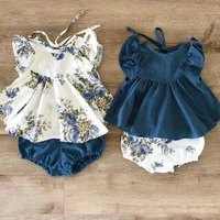 newborn infant baby girl summer floral tops dressshort pants outfits clothes us