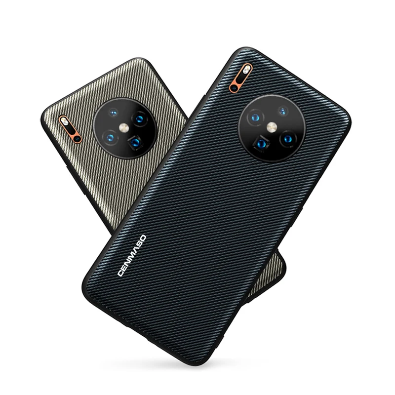 Для huawei mate 30 Pro Чехол из углеродного волокна Текстура Кожа полная Защита задняя крышка для huawei mate 30 Lite чехол противоударный чехол