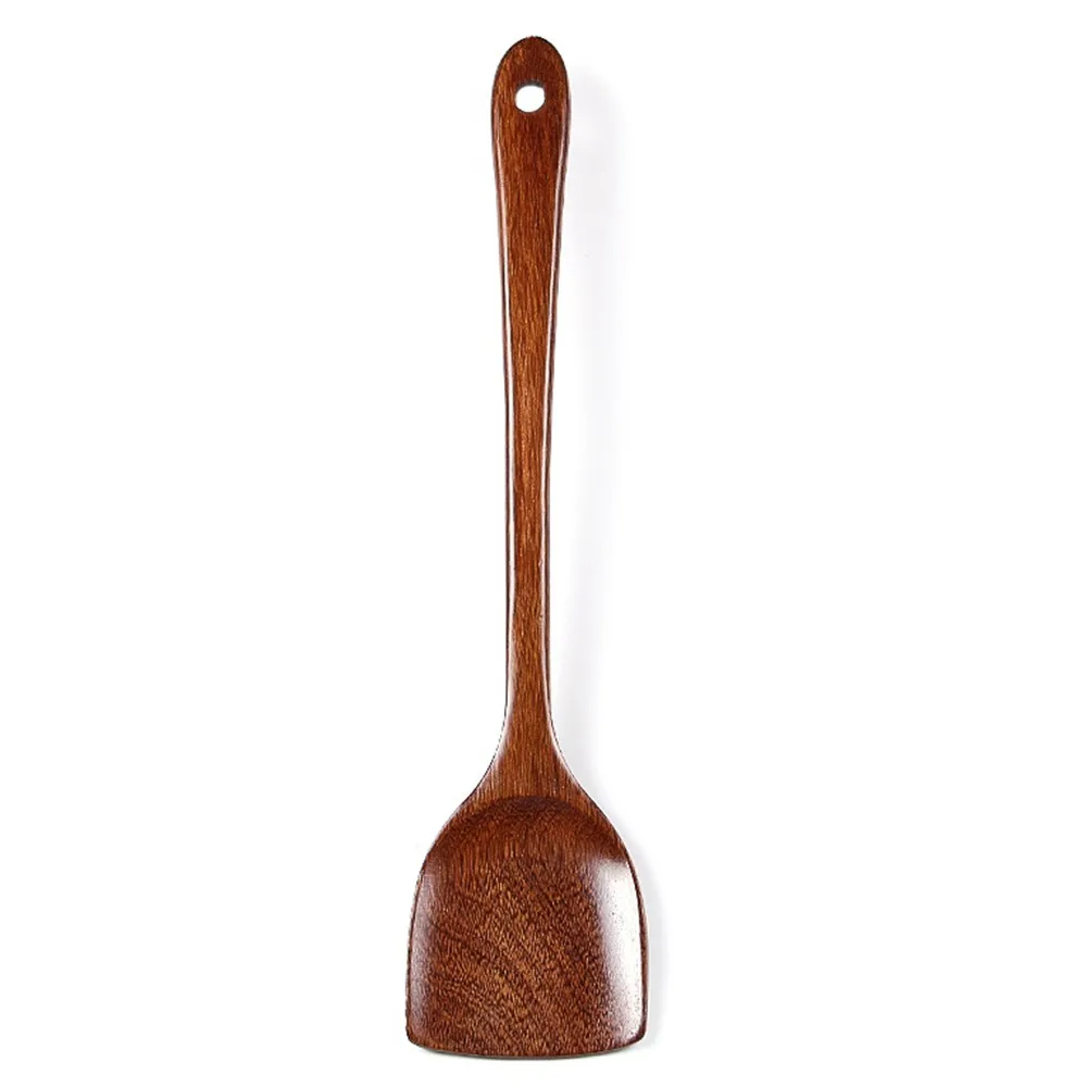 8 1 PC Wooden Rice Spoon Slotted Spatula Spoon Cutlery Suit Natural Wood Children's Healthy Dinnerware For Kitchen Supplies - Цвет: 8