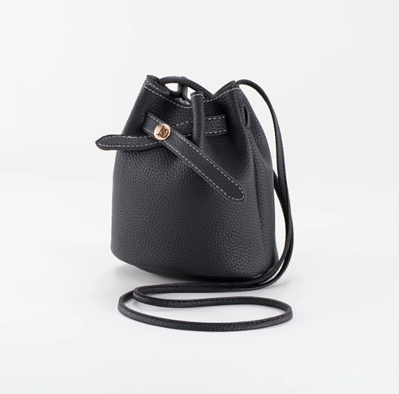 Новая модная женская сумка личи сумка-мессенджер сумка-ведро на шнурке плечо |