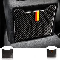 for mercedes c class w205 carbon fiber rear armrest storage box panel cover trim sticker c180 c200 glc interior accessories trim