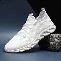 summer mens casual shoes light sneaker white large size outdoor breathable mesh fashion sports black popular style running