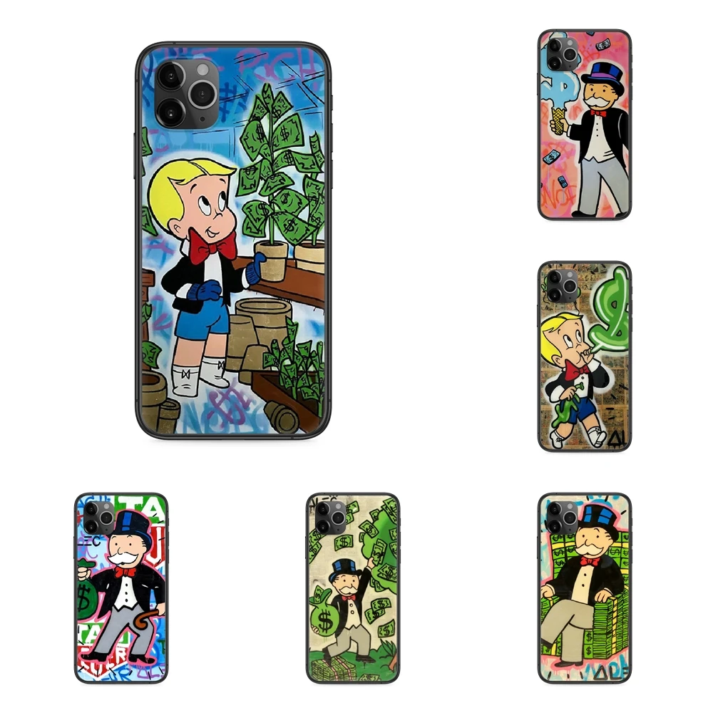 Выпуск черный бампер модный Прайм искусство енот доллар Монополия краска для Huawei