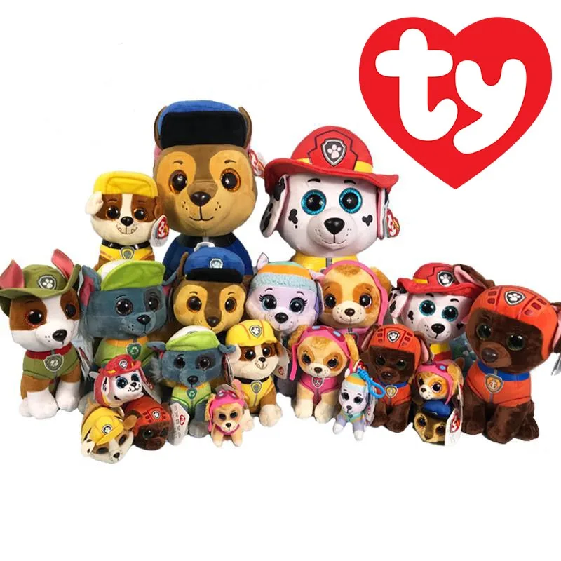 Ty Beanie животные собака плюшевая игрушка Скай Рокки Чейз Маршалл Эверест зума