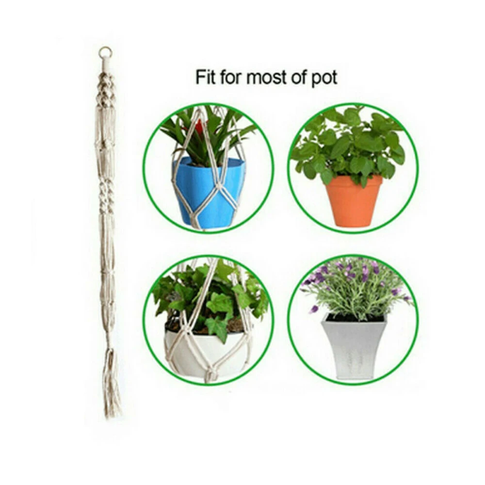 Плантатор висячая корзина цветочный горшок держатель садовая подвесная веревка