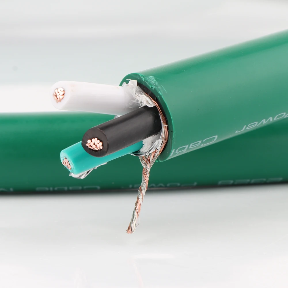 HI-End 2328 5N посеребренный Чистая медь AC силовой кабель hifi power core для DIY Аудио на метр