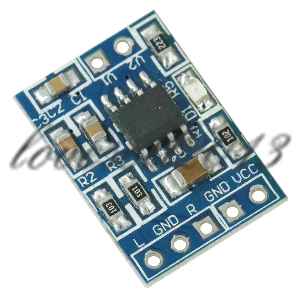 

Super Mini HXJ8002 Audio Power Amplifier Board Mono Channel Voice low noise Amplifiers Module 2.0-5.5V Replace PAM8403