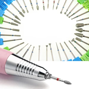 Алмазное сверло для ногтей, 36 типов, фреза для маникюра, насадки для педикюра, аксессуар для электрической дрели, пилки для ногтей, инструменты для дизайна