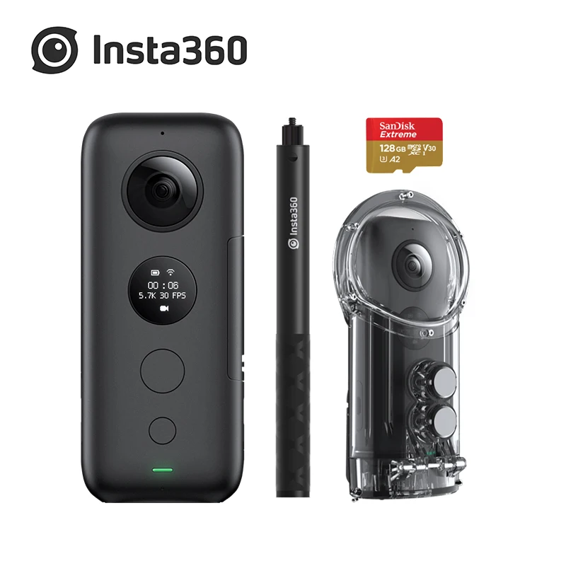 Insta360 ONE X 5,7 K Качество видео 360 градусов камера видео контроль время и перспектива с TimeShif Insta 360 One X
