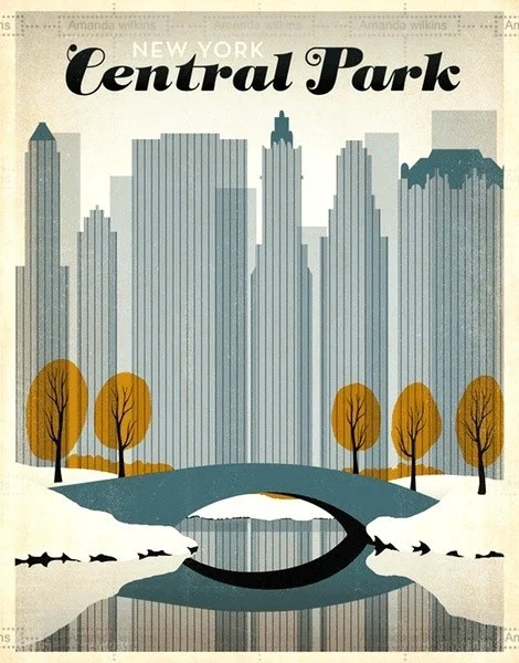 

Novelty Sign New York Central Park Large Metal Poster Tin Sign Wall Plaque Vintage Retro