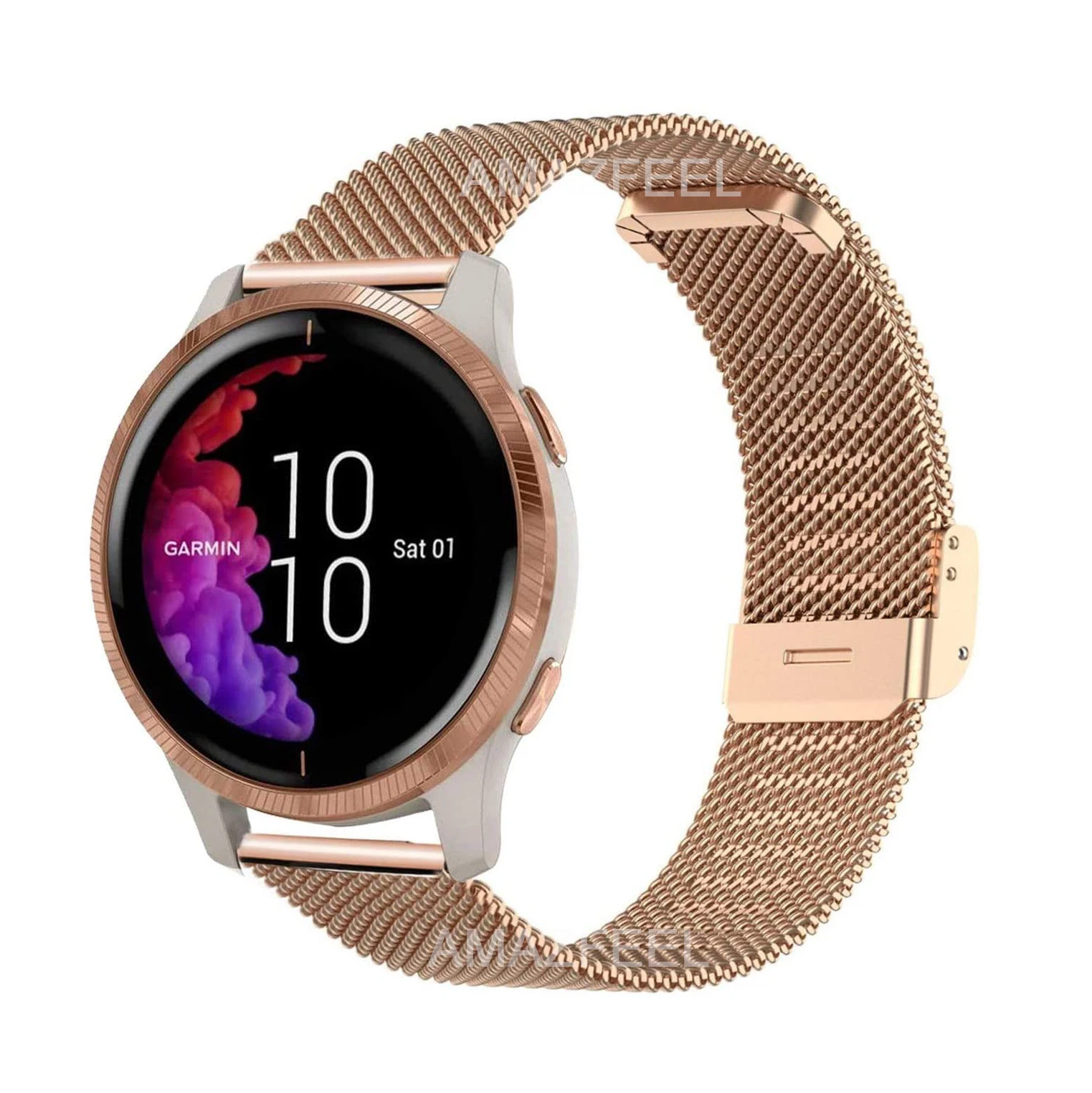 

Metal Watch band For Garmin Venu/Venu sq Forerunner 158 245 645 / Move 3 / Move Luxe / Style Band Strap Quick Release Bracelet