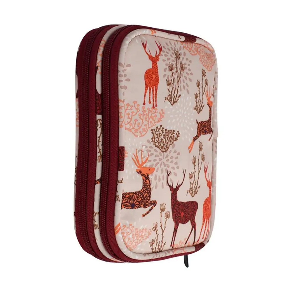 Инструмент для плетения сумка хранения оранжевый треугольный крючком игла