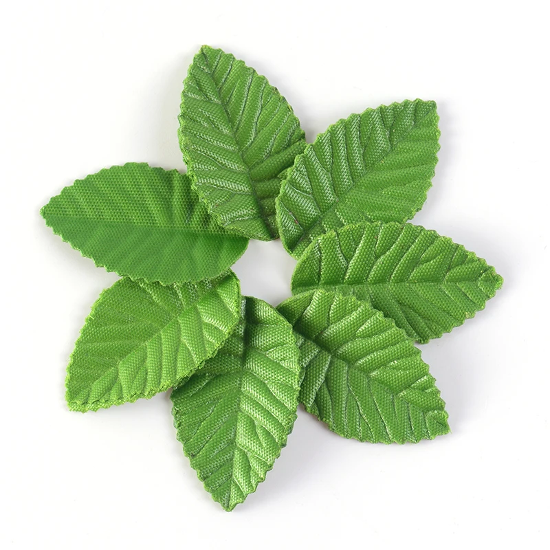 200 шт. зеленые рождественские листья искусственный цветок для свадебного