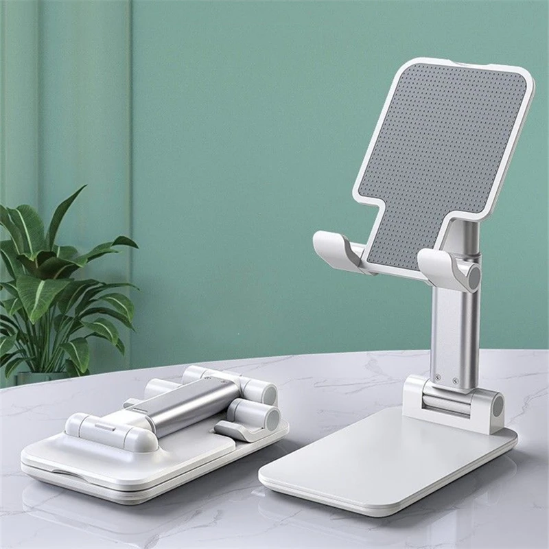 universal mobile phone holder for live stream in phone stand metal desk holder for tablet ipad retractable mobile phone holder free global shipping